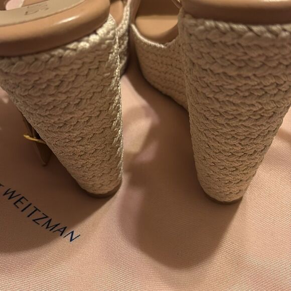 Stuart Weitzman Alex Platform Wedge Sandal NWT 7.5 $495 - Picture 4 of 6
